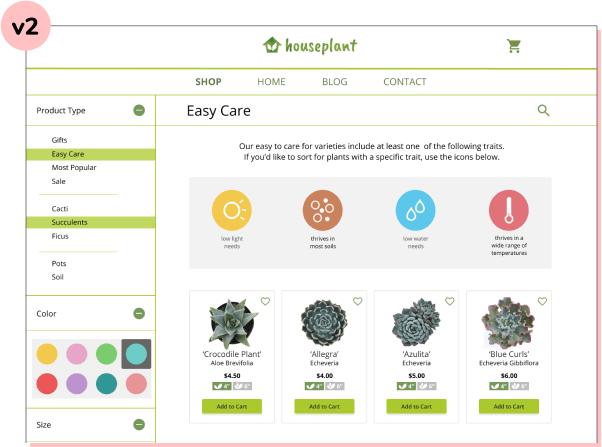 new easy care page